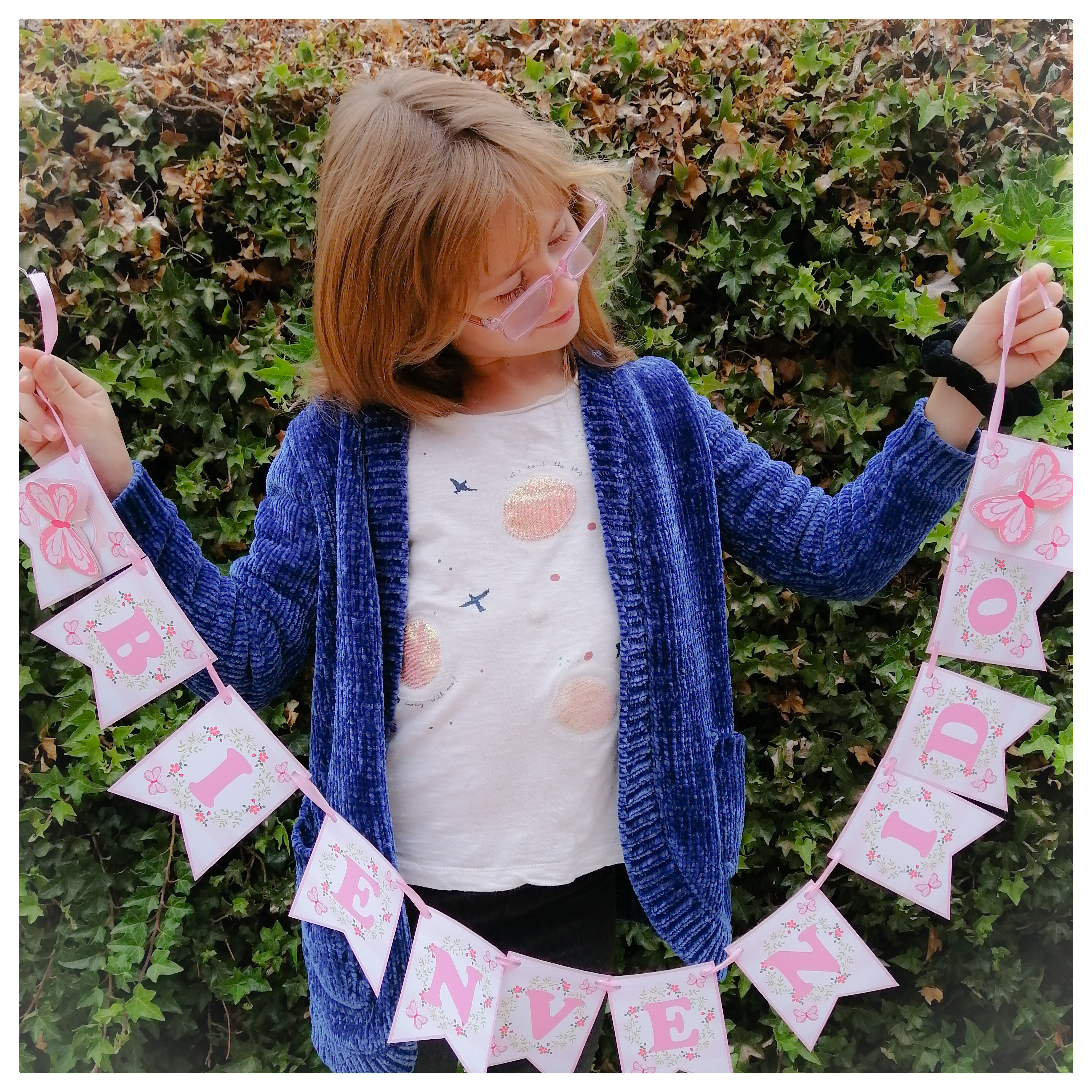 Banderín Bautizo de Mariposas