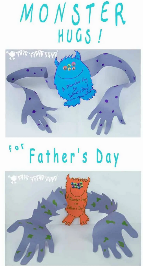 Father's Day Card - Monster Hug