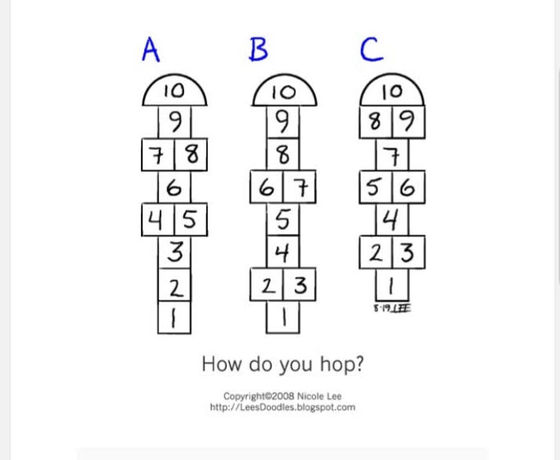 Indoor Hopscotch
