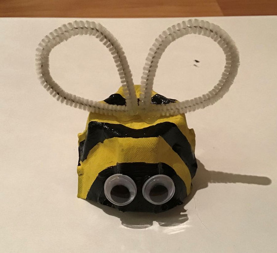 Egg Carton Bee