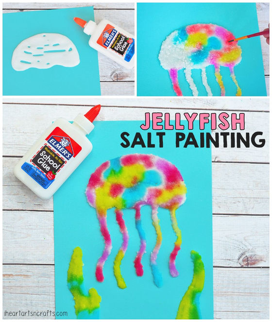 Jellyfish Salt Painting