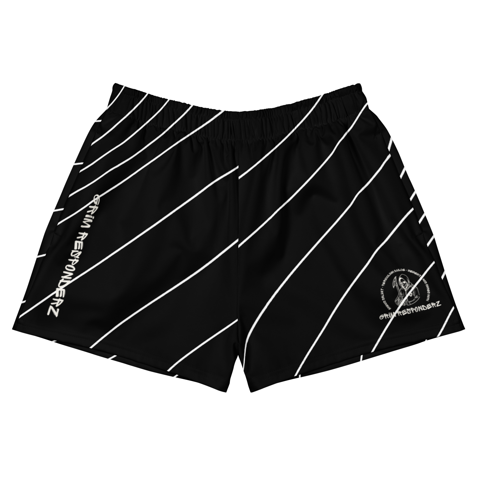 Grim Responderz Topo Print Unisex Athletic Shorts