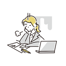 イラスト:勉強に集中できない子ども