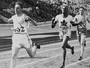 Olympic Story Sighted Running thru Cemetery