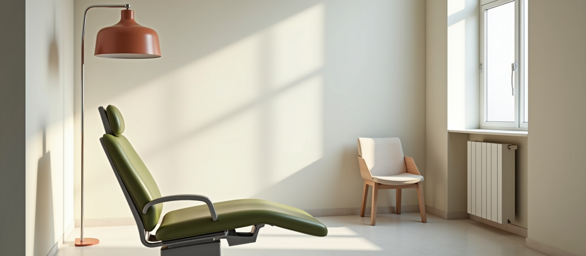 Foto de uma sala de consultório médico.