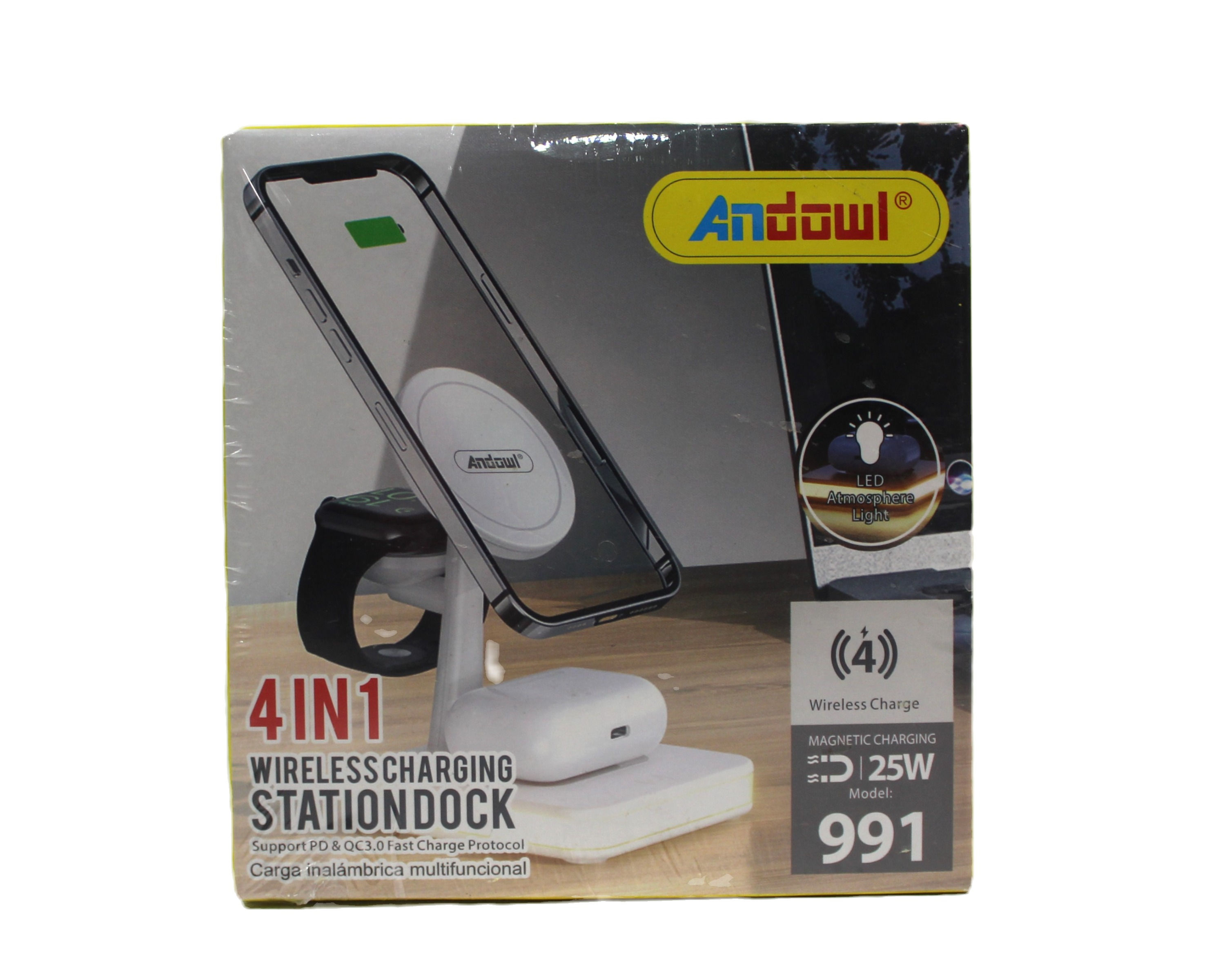 ANDOWL 4in1 Wireless Charging Station Dock