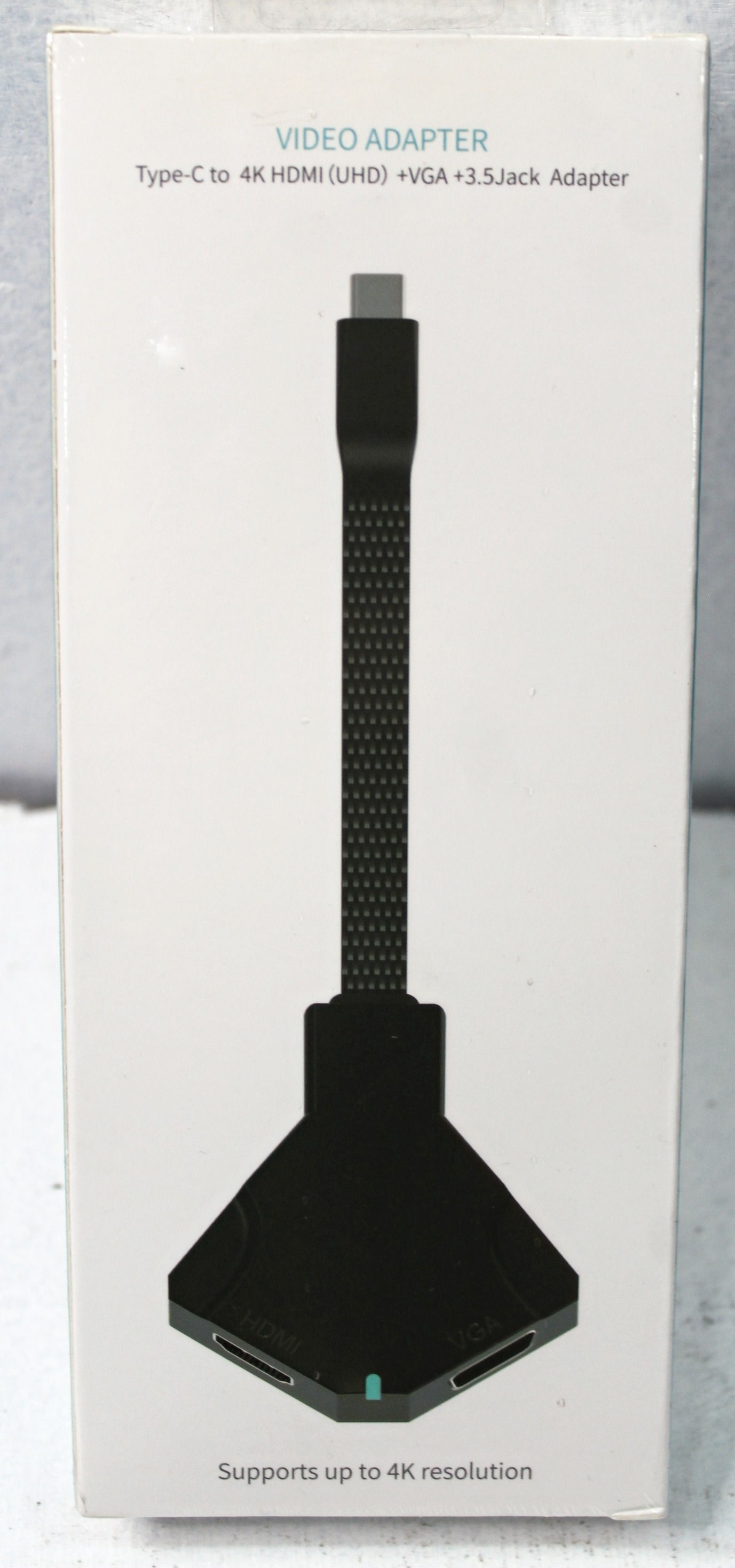 Video Adapter Type-c to 4K HDMI +VGA +3.5MM Jack