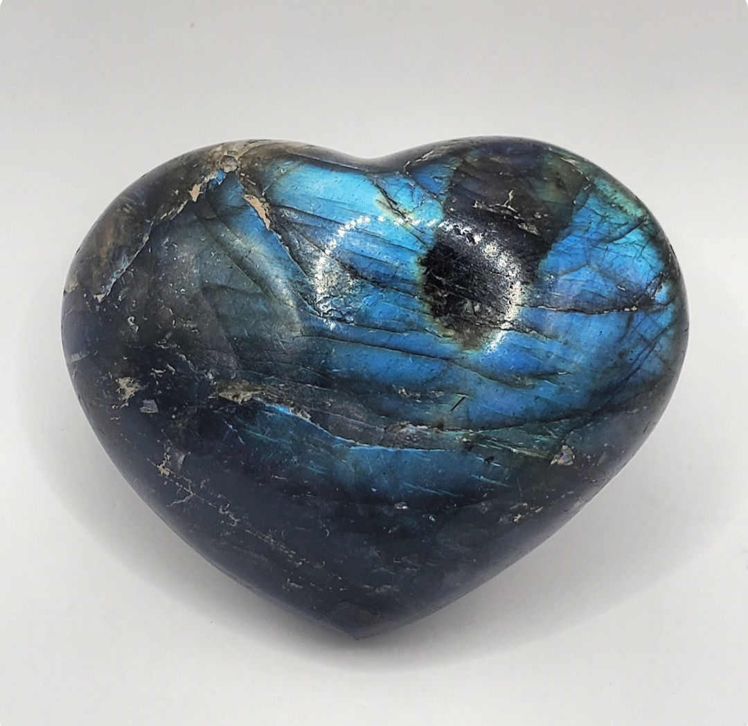 Labradorite Heart