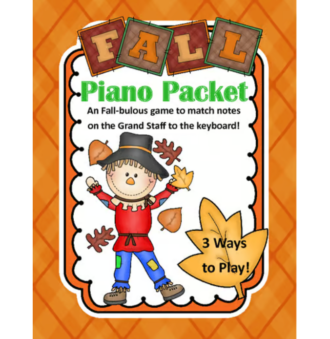 Notes and Keys: Fall Piano Packet