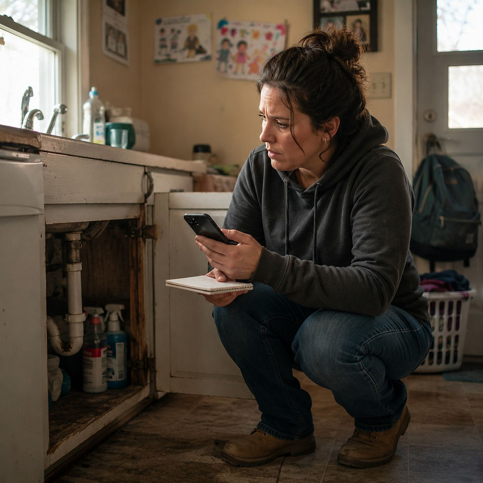 A deep creek lake MD landlord inspecting her property