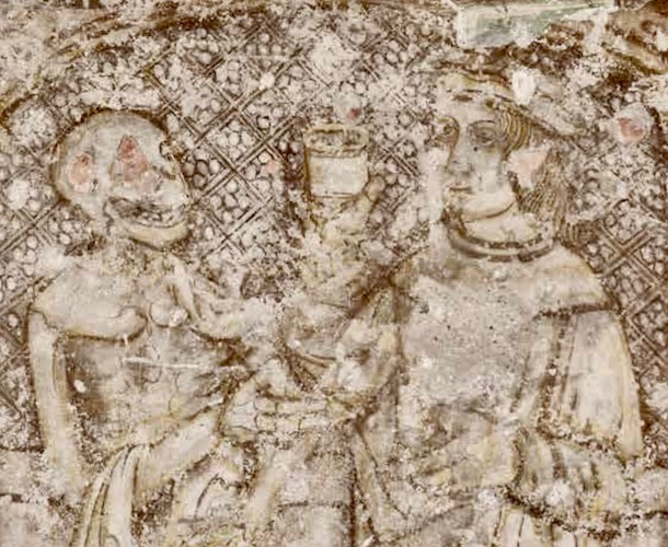 Iseo, Oratorio di San Silvestro, danza macabra (dettaglio)