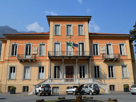 The fine mansion of Villa Ronchi in Breno