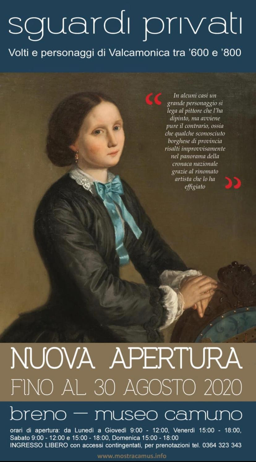 Locandina mostra Breno (BS), CaMus Museo Camuno, Sguardi privati