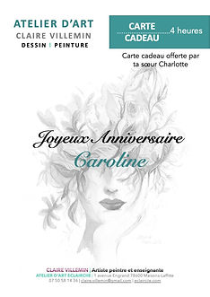Modèle carte cadeau