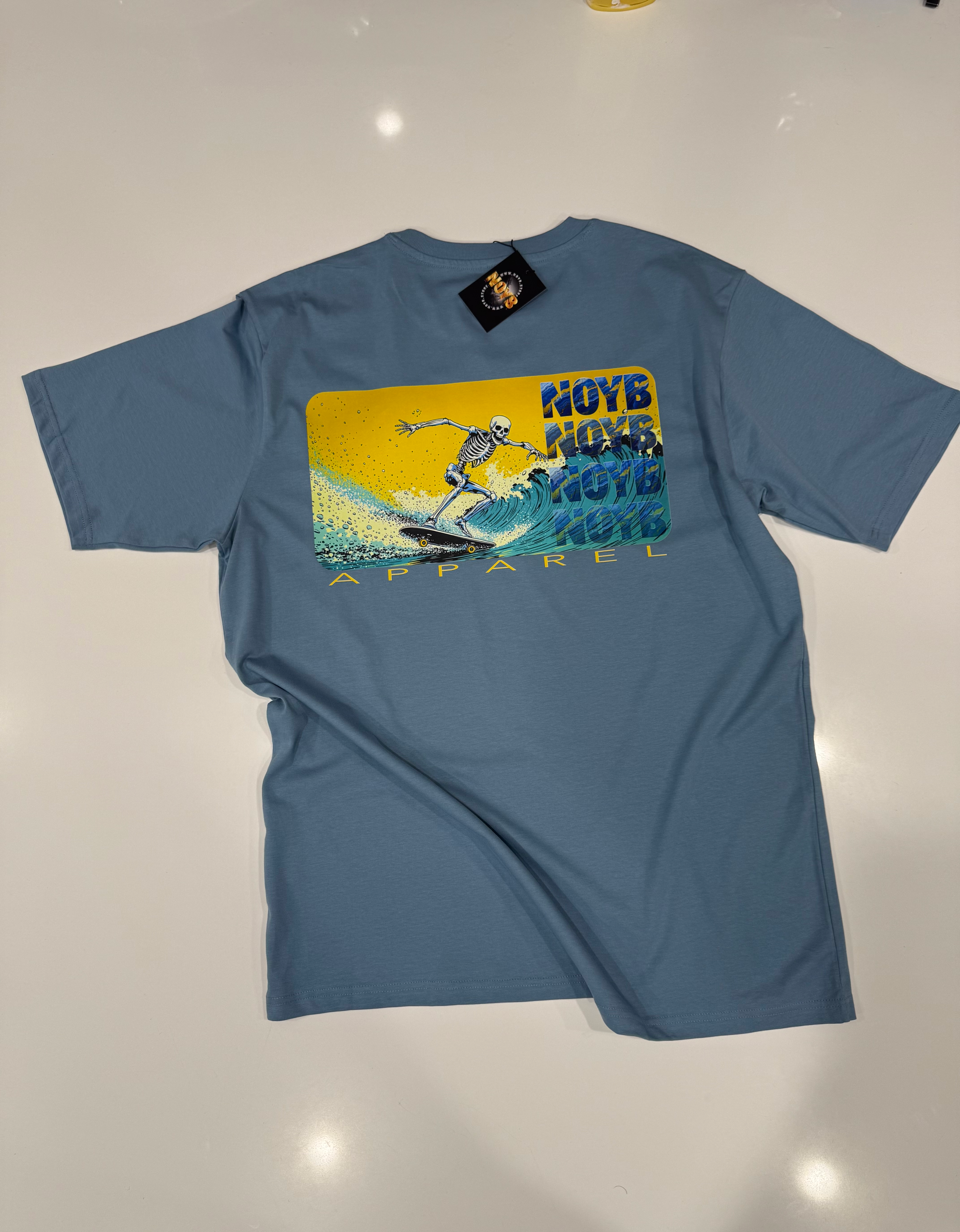NOYB - T-shirt- wheels4all - demin blue