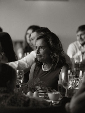 Wedding Guest watching Speeches