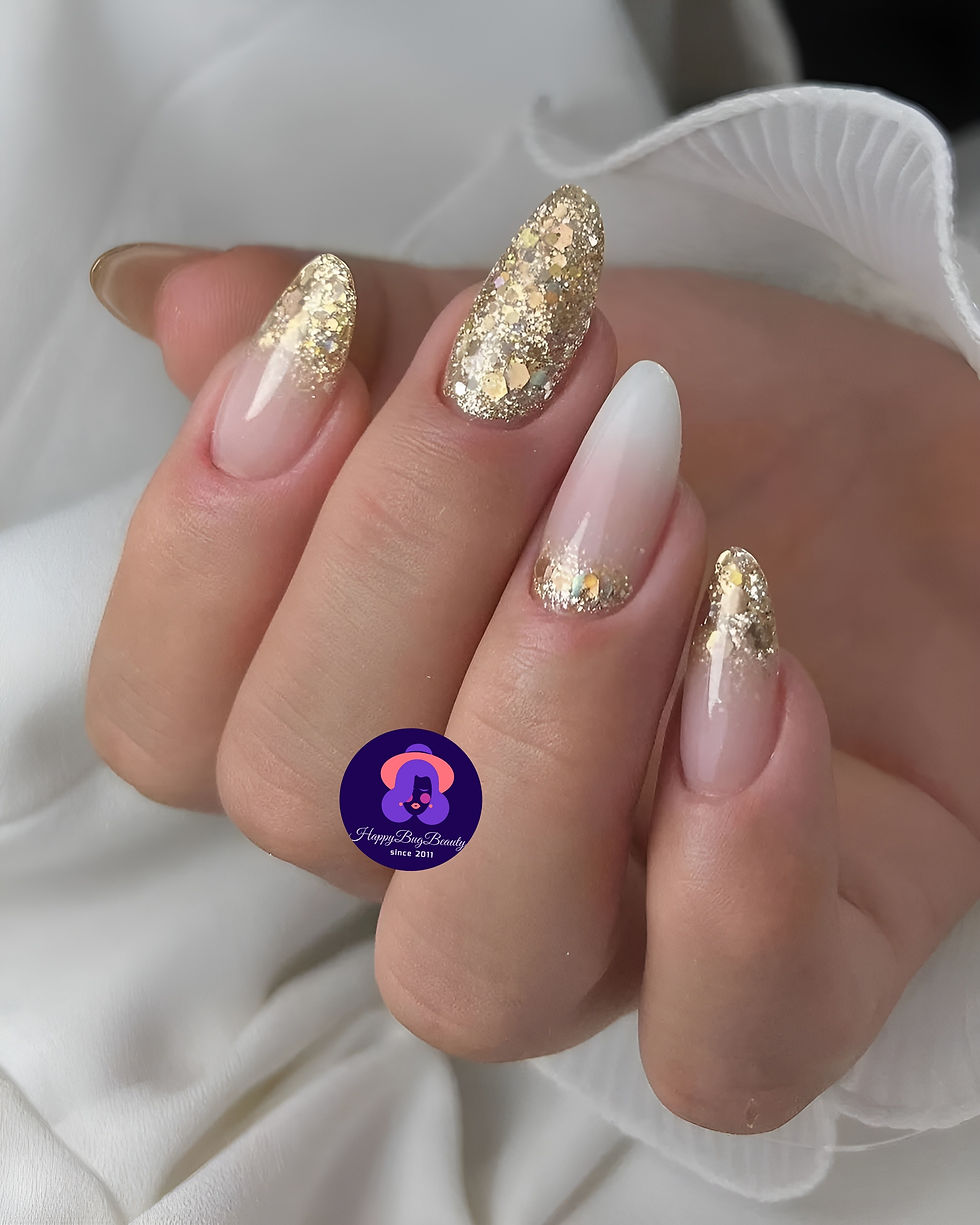 Gel Overlay Almond nails