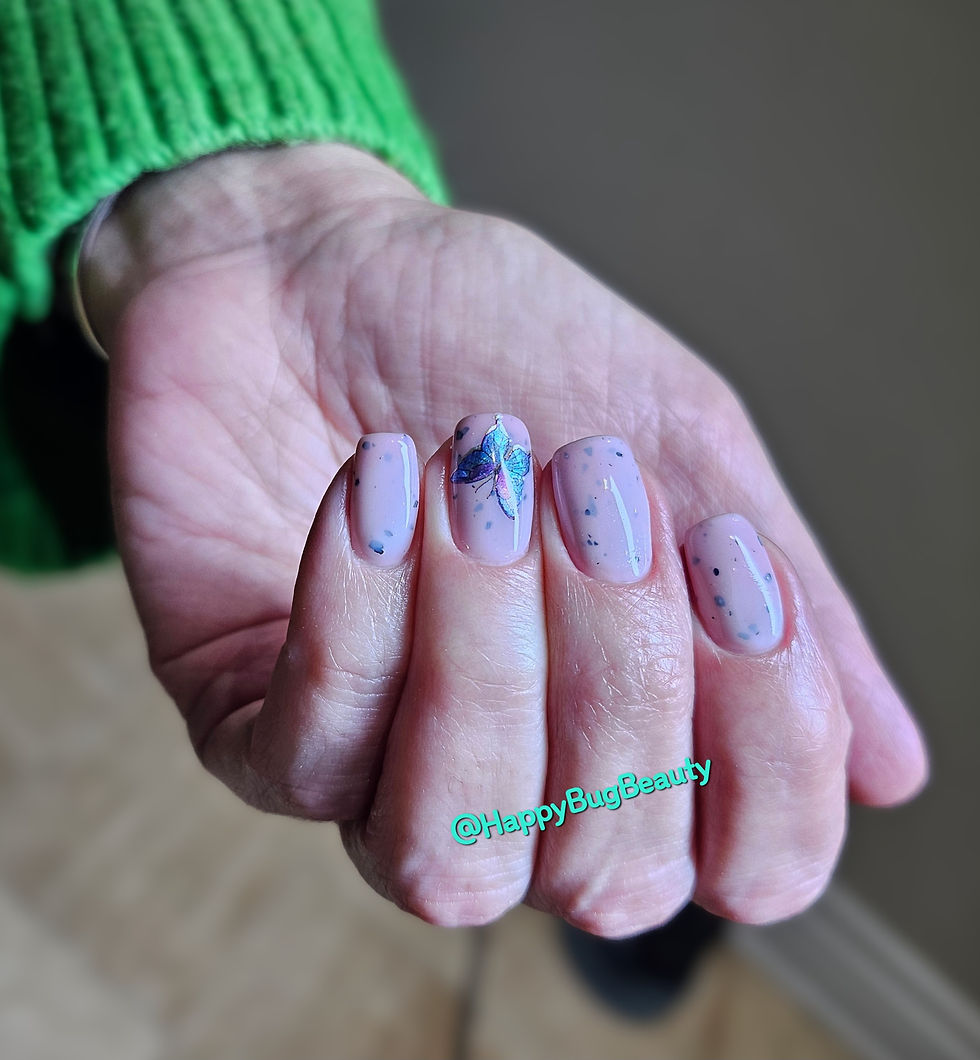 Gel Overlay with Butterfly