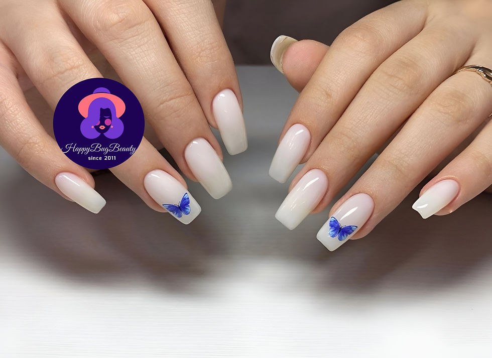 Gel Overlay with butterflies