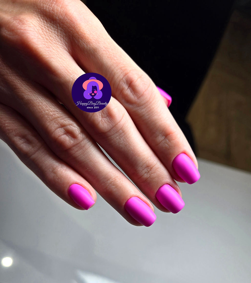 Gel Overlay with matte top coat