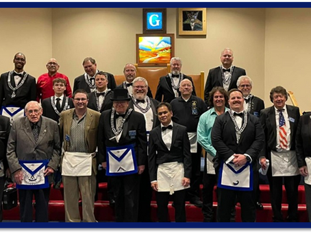 Welcome New Fellowcraft Masons