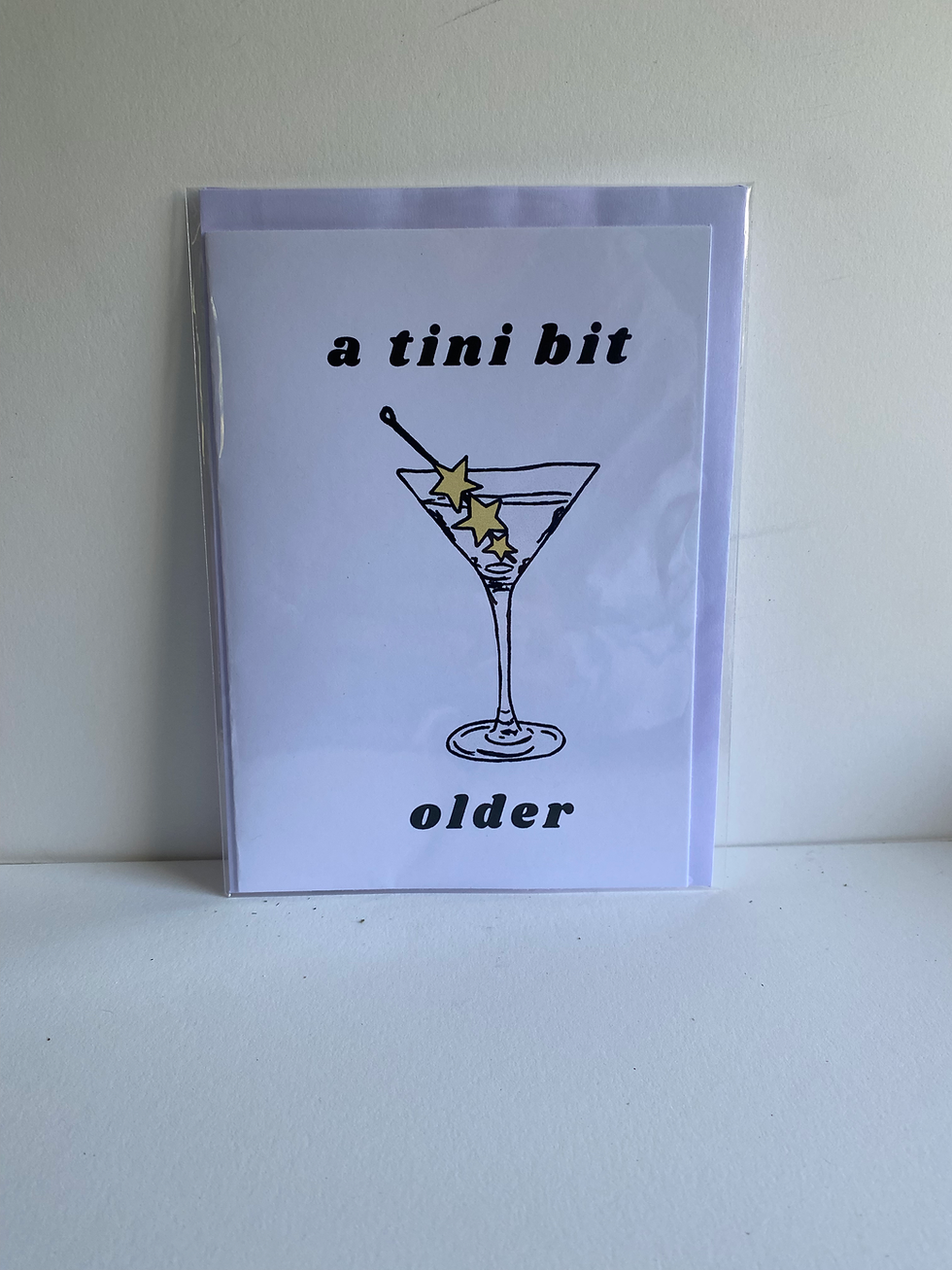 A Tini Bit Older Notecard
