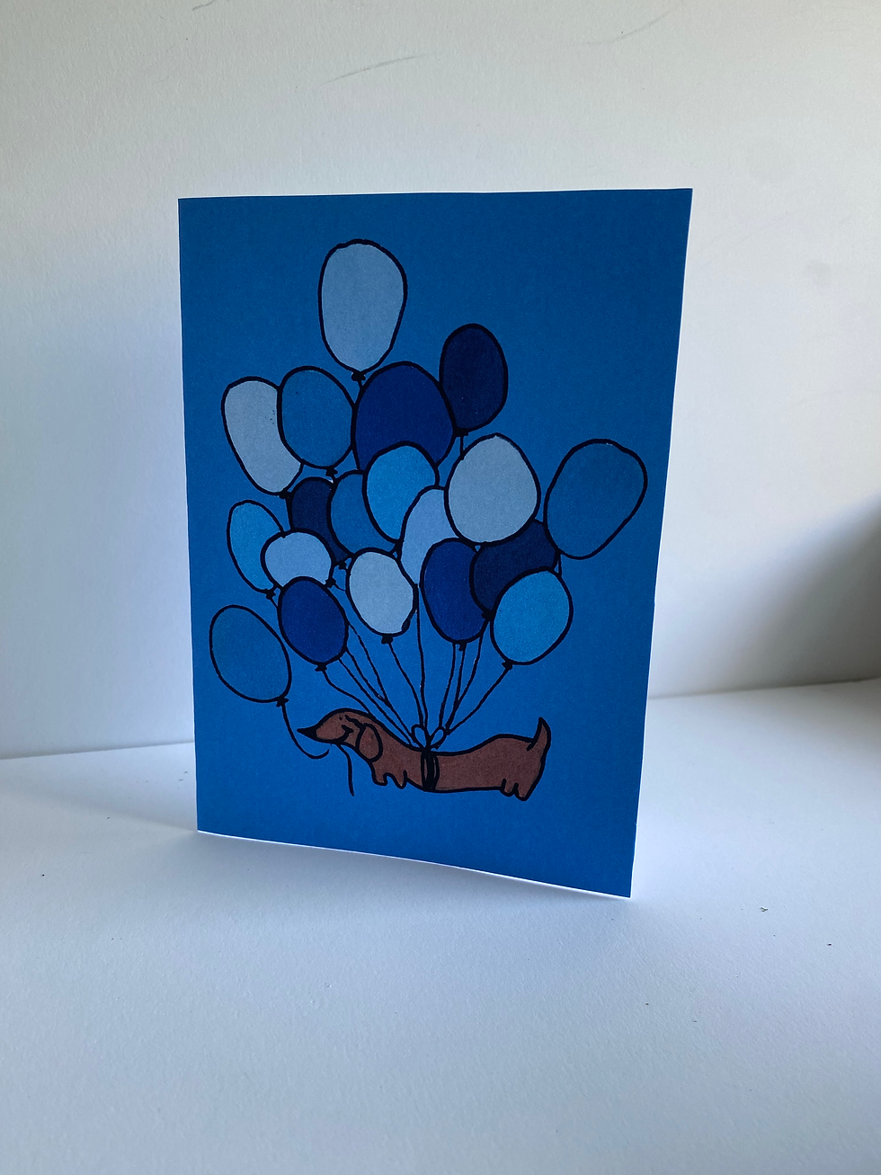 Wiener Dog Birthday Notecard