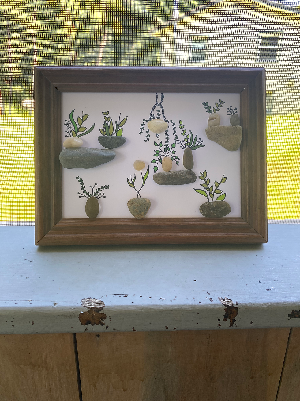 Plants Rock Wall Art