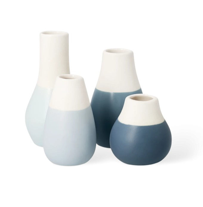 Miniature : SET DE 4 MINI VASES Bleu - Räder Design