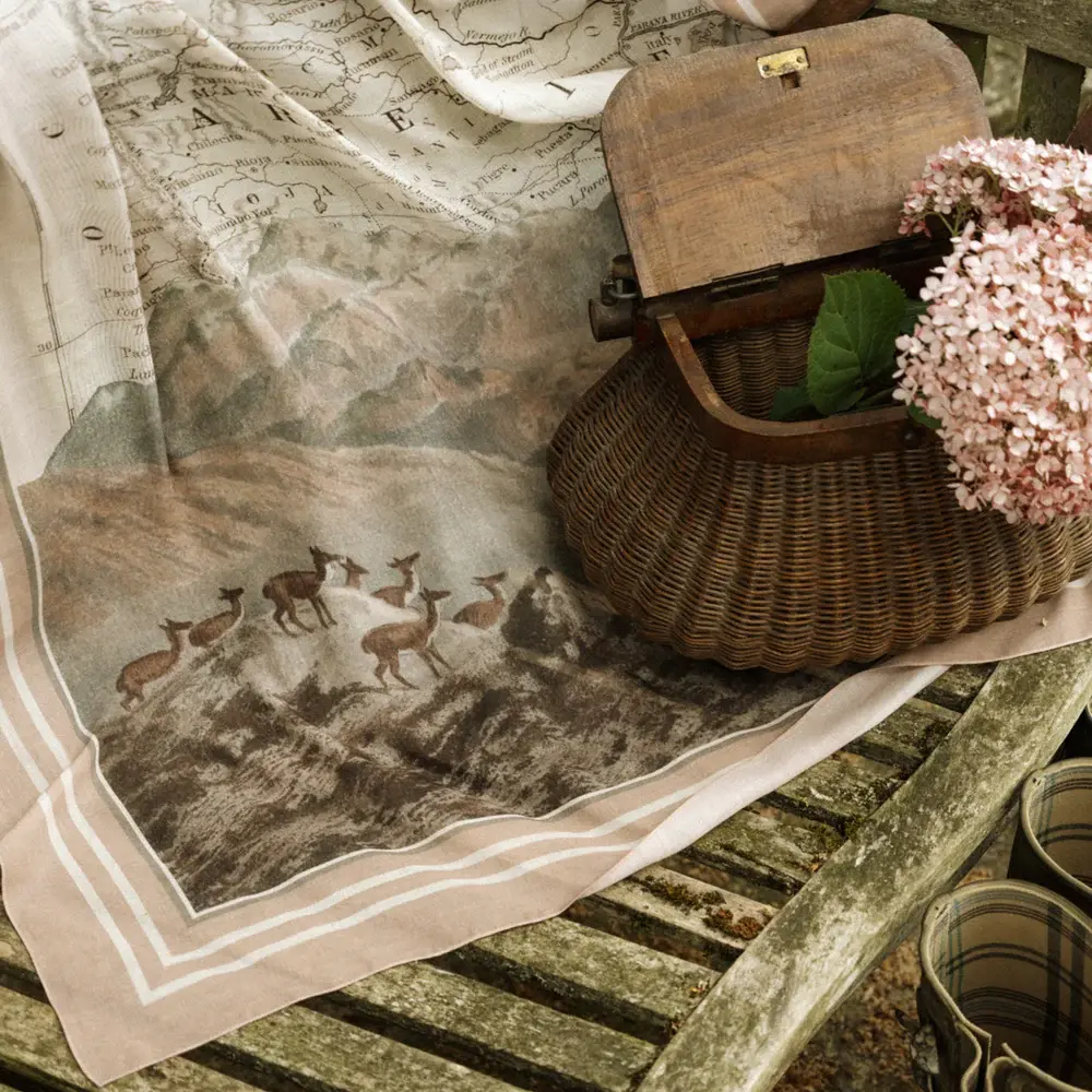 FOULARD EN TWILL « AMAYA» 105X105 - Maouli