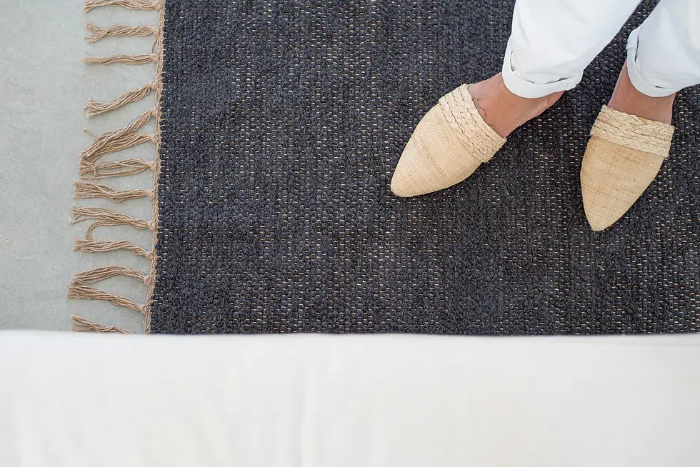 Miniature : TAPIS LUCA Charbon - Nunamae