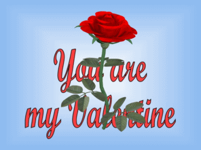 Animated red rose you are my valentine