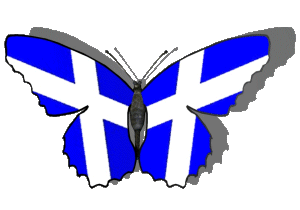 Scottish animated butterfly