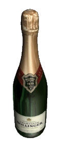 Happy Valentines, have a glass of champagne animated gif