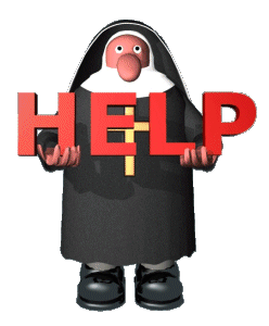 help me if you can nun animated gif