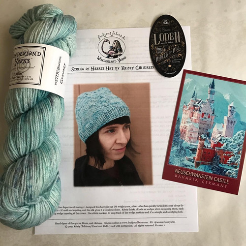 Wonderland Yarns DeStitchNation kit "Germany" Habetrot's Wheel