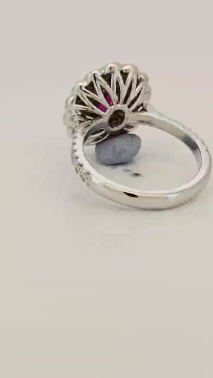 Thumbnail: 0.61 ct ruby diamond ring