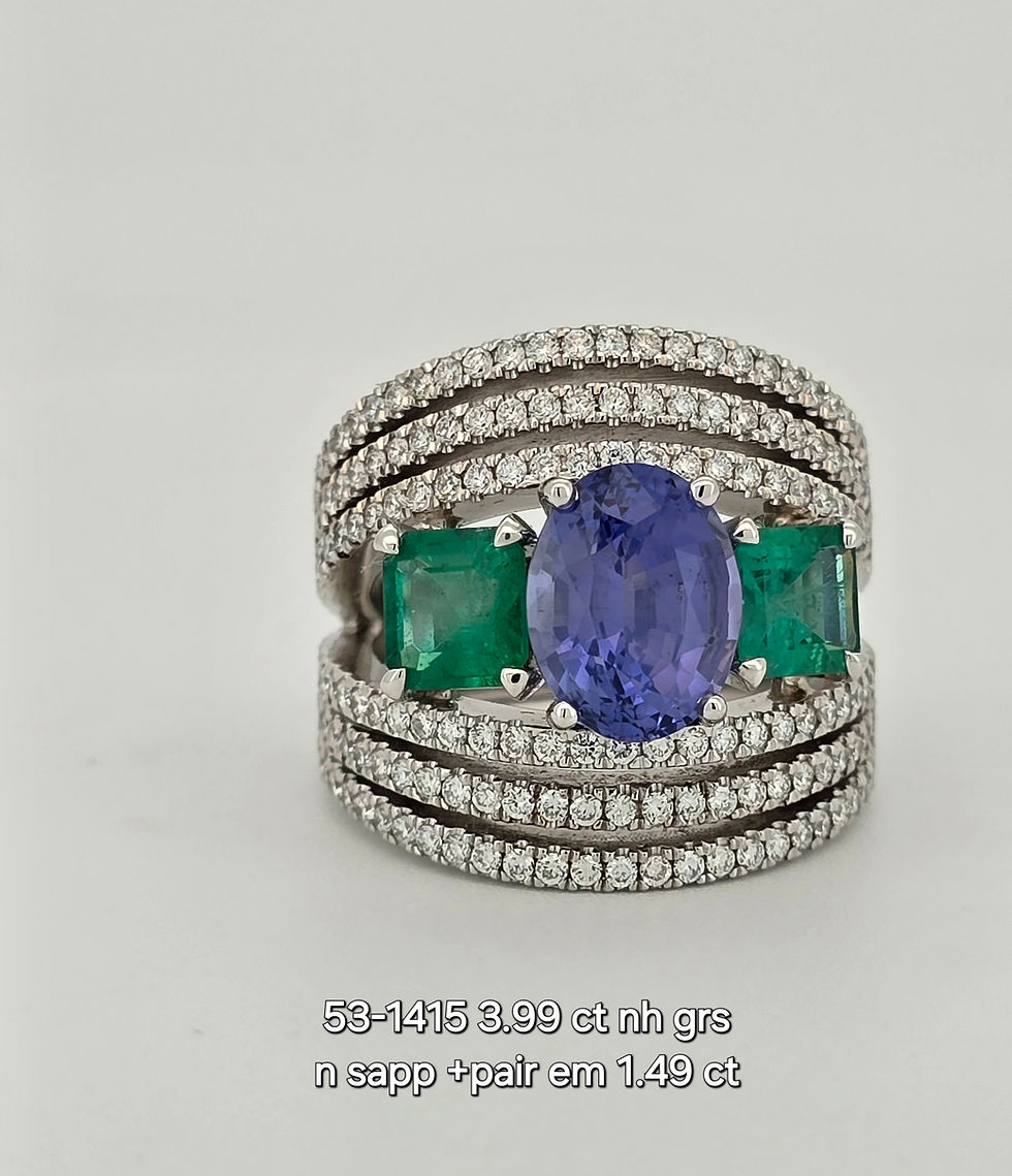 Thumbnail: GRS  3.99 ct natural sapphire no heat