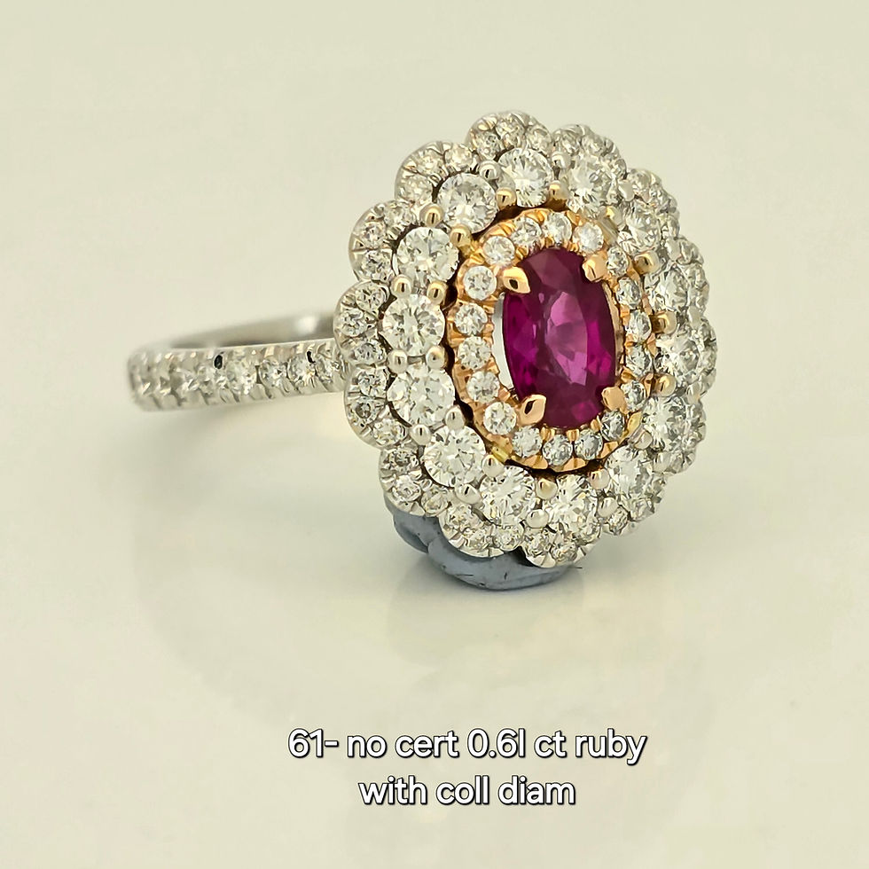 Thumbnail: 0.61 ct ruby diamond ring