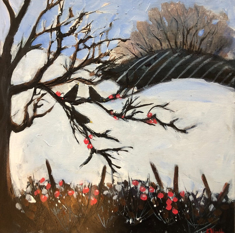 Three Little Birds, 40 x 40cm