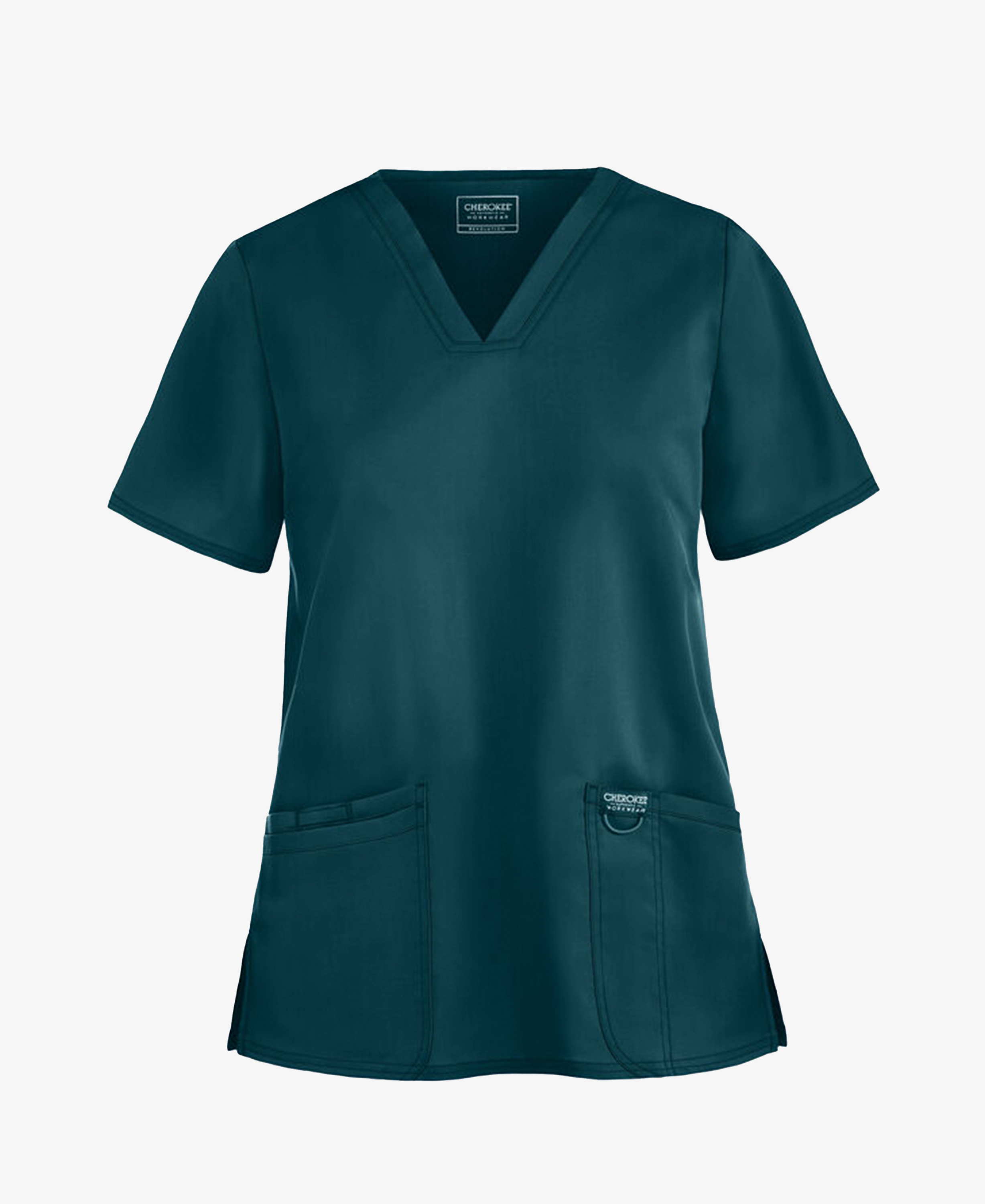 Cherokee Workwear Revolution Women's 3-Pocket V-Neck Scrub Top