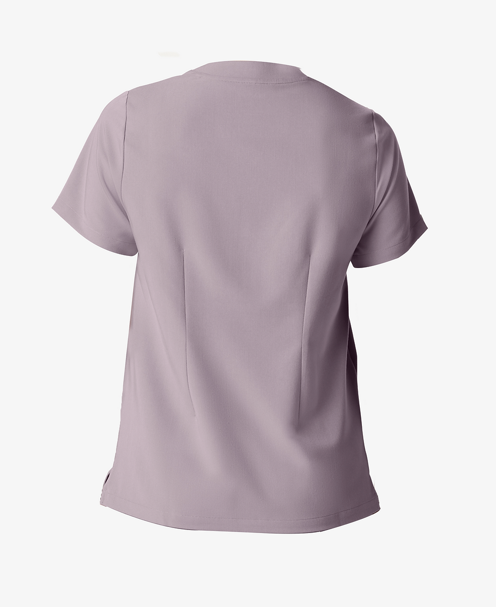 Thumbnail: Helia Notched V-Neck Scrub Top