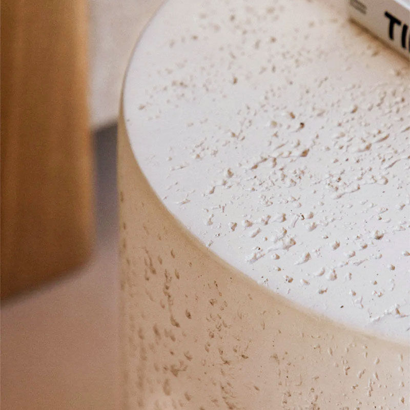 Miniatura: mesa-cilindrica-paraiso-colores-blanco-gris-arena