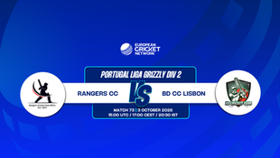 Rangers CC vs BD CC Lisbon, Portugal Liga Grizzly Div 2, 2026: New Rivalry Begins in Santarem