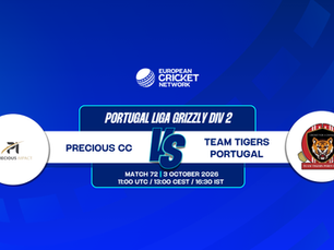 Precious CC vs Team Tigers Portugal Preview, Portugal Liga Grizzly Div 2, 2026