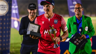 Andy Rishton wins the MVP award for the 2022 Dream11 European Cricket Championship