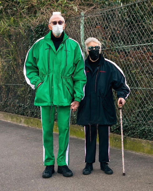 Look: 85-летняя Мари-Луиза и 86-летний Рене Глемарек