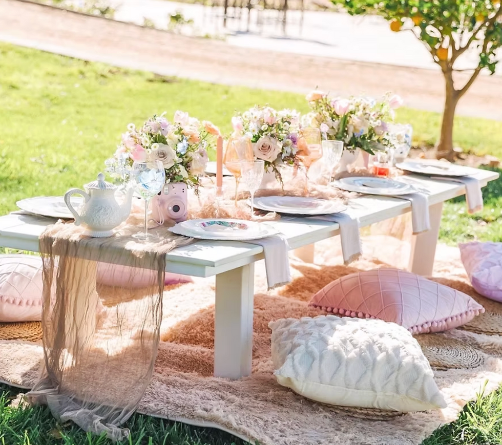 luxury picnic in California