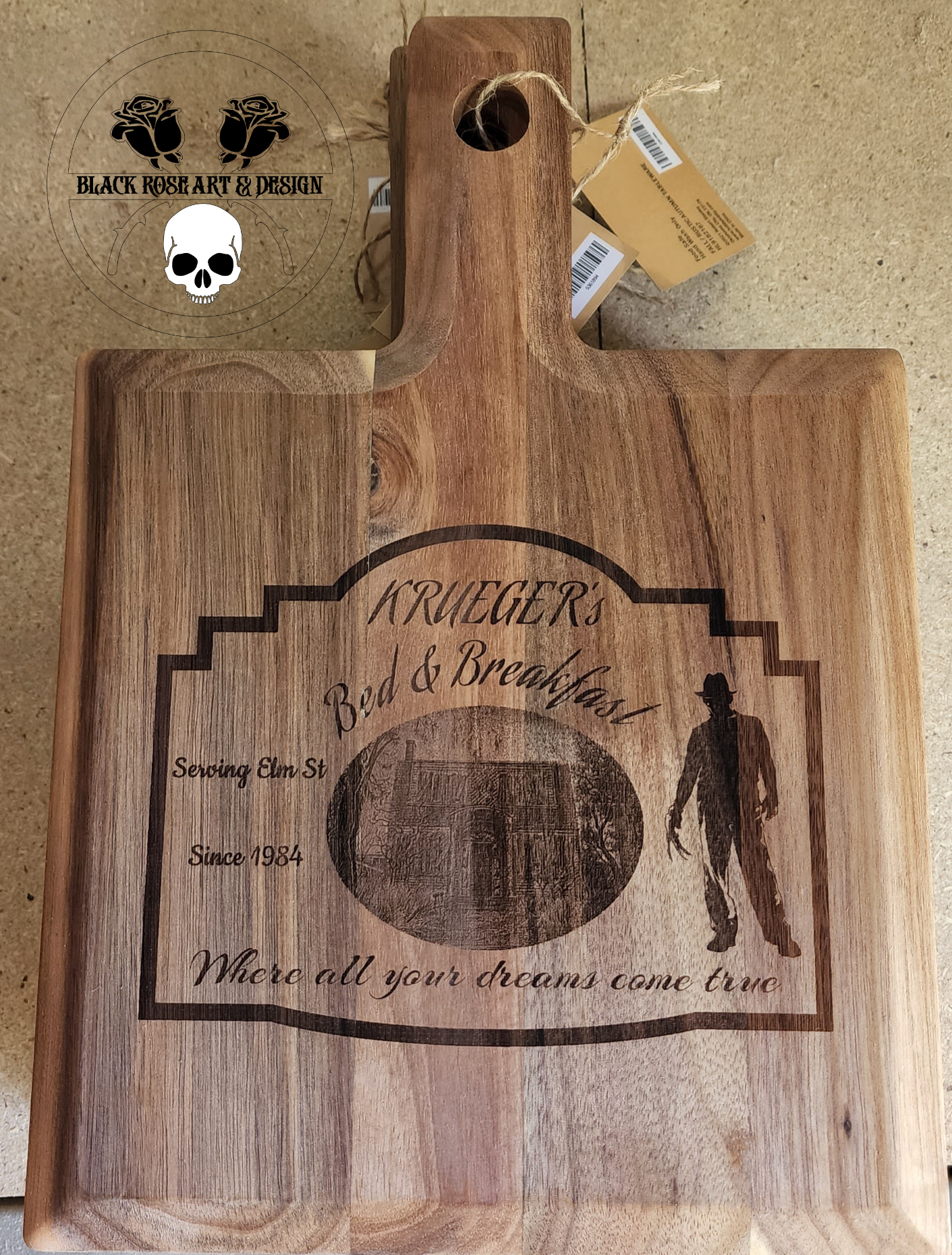 Halloween Cutting Board w/ handle