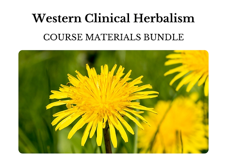 Western Clinical Herbalism Certificate Course Bundle